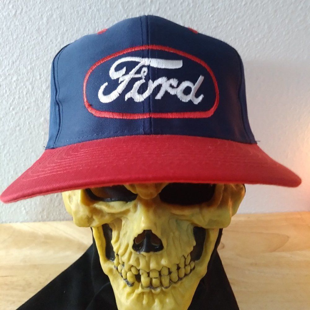 Deadstock Vintage 90s Ford Two Tone Snap Back Hat